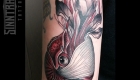 Marc Guthe Neotraditional Tattoo Nautilus