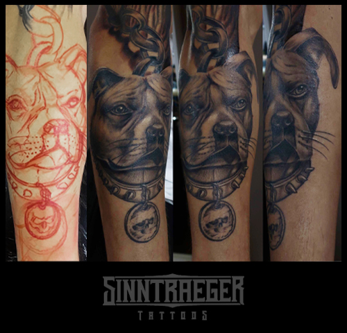 Steve Bauer Black and greyTattoo Bulldogge